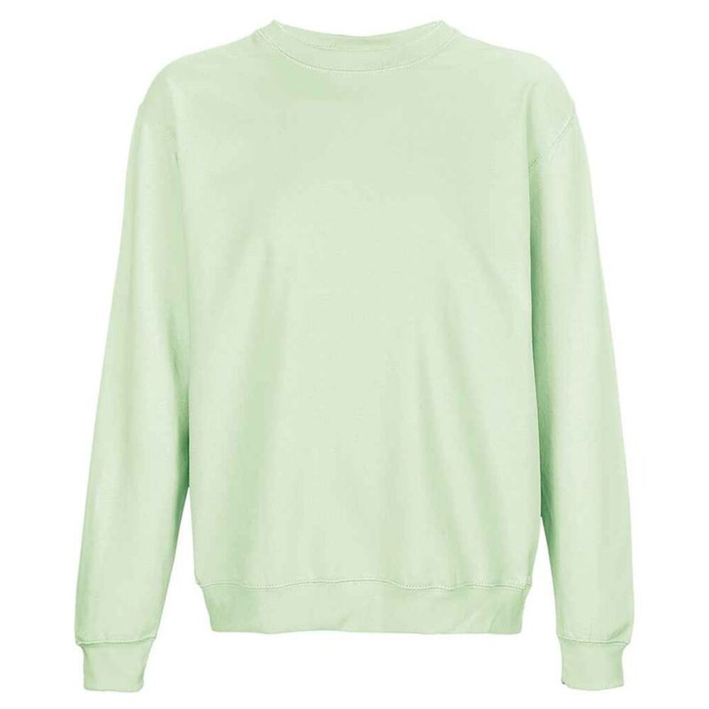 SOLS Unisex Adult Columbia Crew Neck Sweatshirt / Creamy Green